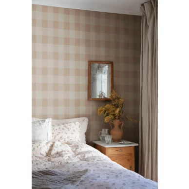 Makuuhuoneen ruututapetti Lykke Sandbergilta S10230 image