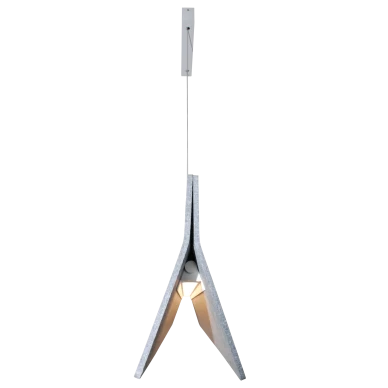 Vaaleanharmaa akustiikkavalaisin led valaisimella ja akustiikkahuovalla Acoustic Line v2 image