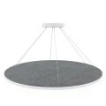 Moderni tummanharmaa Acoustic Circulo akustiikkalamppu
