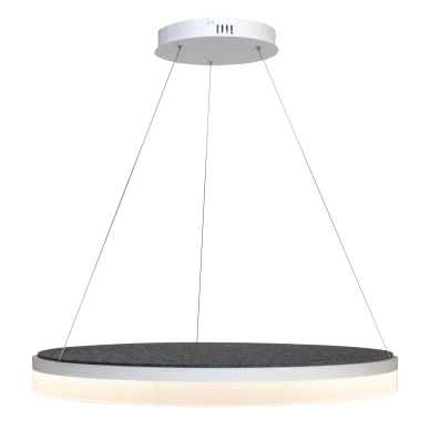 Tummanharmaa iso kattovalaisin eristaa aania Acoustic Circulo v2 image