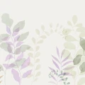 Grow liila lehtitapetti Rebel Wallsilta R18381