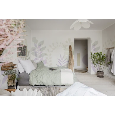 Ilmava lehtitapetti Grow makuuhuoneeseen R18381 Rebel Wallsilta image