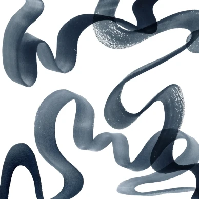 Waves sininen graafinen tapetti Rebel Wallsilta R18352 image