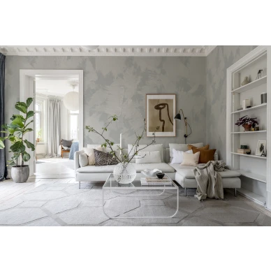 Kuvatapetti olohuoneen taideteoksina Brush Rebel Wallsilta R18322 image