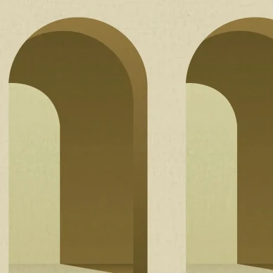 Arch sahraminkeltainen kuvatapetti Rebel Wallsilta R18631 image