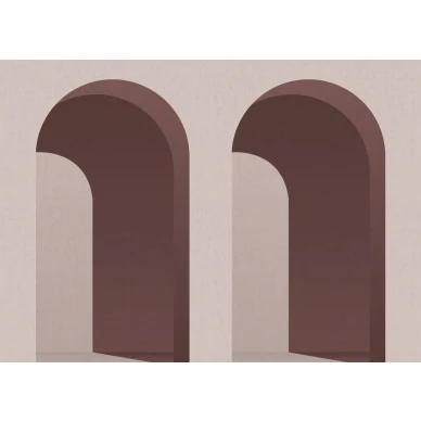 Arch vaaleanpunainen kaaritapetti Rebel Wallsilta R18619 koko kuvio image