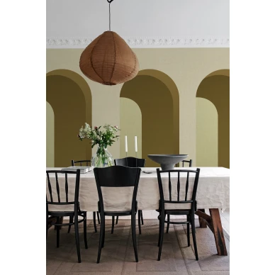 Sahraminkeltainen tapetti Arch R18631 Rebel Wallsilta image