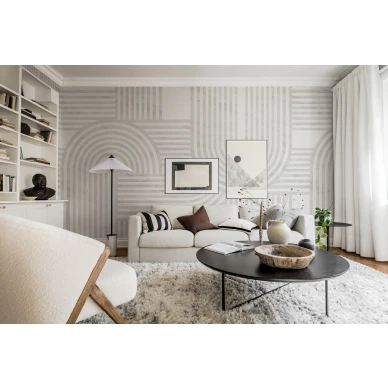 Olohuoneen graafinen tapetti Twine R18625 Rebel Wallsilta image