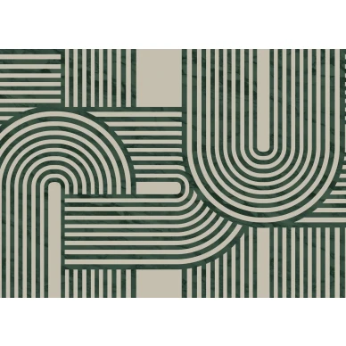 Twine vihrea graafinen tapetti Rebel Wallsilta R18623 koko kuvio image