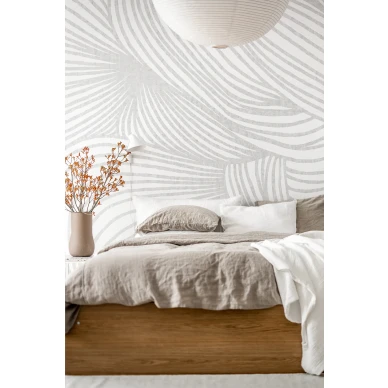 Makuuhuoneen kuvatapetti graafisella kuviolla Opulence Lines R18599 image