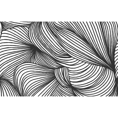 Opulence Lines mustavalkoinen graafinen tapetti Rebel Wallsilta R18597 koko kuvio image