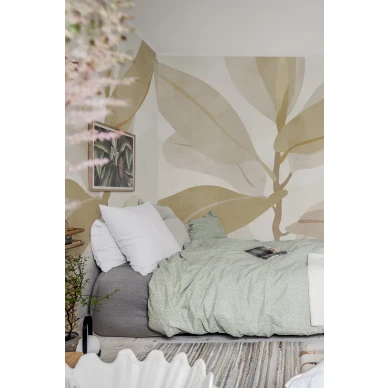 Makuuhuoneen luonnonlaheinen kuvatapetti Ruby R18392 Rebel Wallsilta image