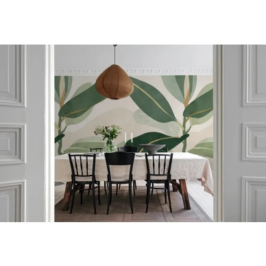 Ruokailuhuoneen lehtitapetti Ruby R18590 Rebel Wallsilta image