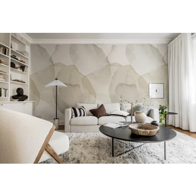 Beige kuvatapetti Rebel Wallsilta Petals R18588 image