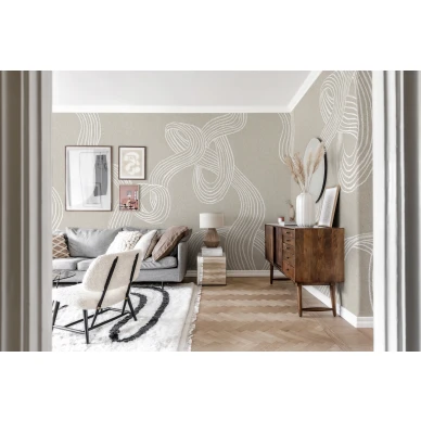 Beige graafinen kuvatapetti Stripes R18421 Rebel Wallsilta image