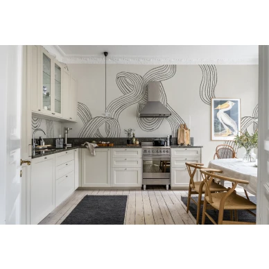 Graafinen raidallinen tapetti Rebel Wallsilta Stripes R18422 image