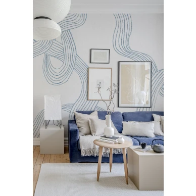 Olohuoneen graafinen tapetti Stripes R18585 Rebel Wallsilta image