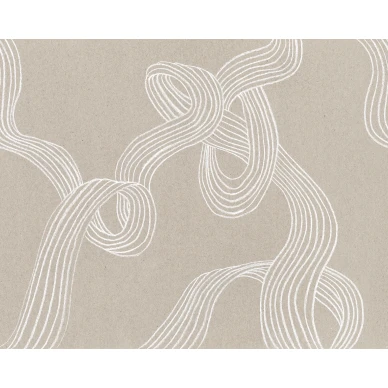 Stripes hiekanvarinen leikkimielinen raitatapetti Rebel Wallsilta R18421 koko kuvio image