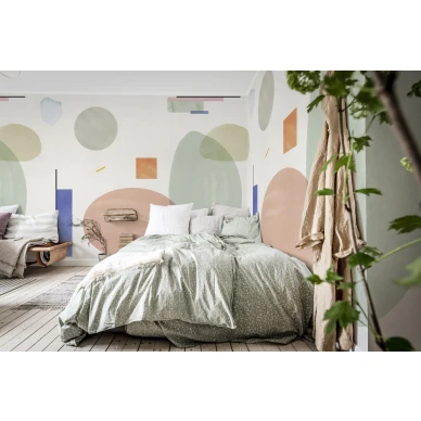 Geometrinen tapetti makuuhuoneeseen Rebel Wallsilta Geometry R18361 image