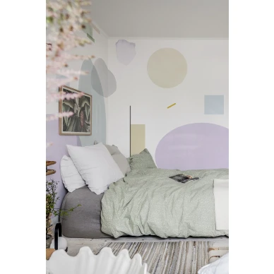 Geometrinen tapetti makuuhuoneeseen Rebel Wallsilta Geometry R18362 image