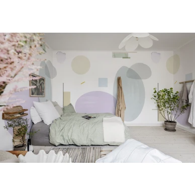 Leikkimielinen geometrinen tapetti Rebel Wallsilta Geometry R18362 image