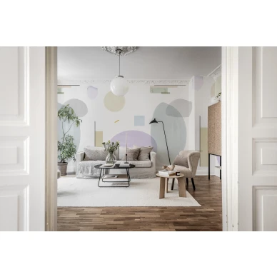 Olohuoneen geometrinen kuvatapetti Rebel Wallsilta Geometry R18362 image