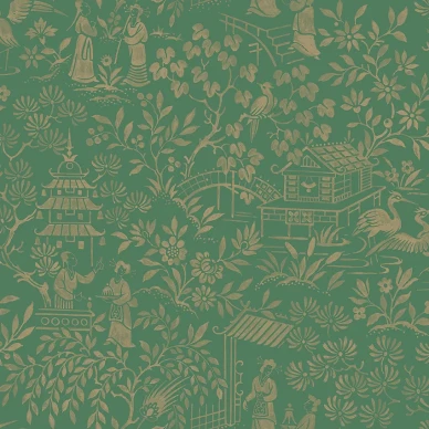 Oriental Garden eksoottinen tapetti Borastapeterilta 4271 image