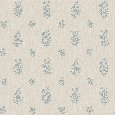 Petite Fleurs sininen beige kukkatapetti Borastapeterilta 4264 image