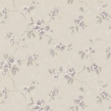 Vintage Rose liila kukkatapetti Borastapeterilta 4256 image