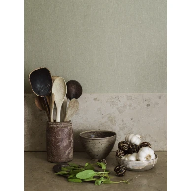 Vihrea keittiotapetti Soft Olive 4335 Borastapeterilta image