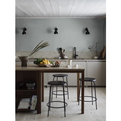 Sininen keittiotapetti Borastapeterilta Cloudy Linen 4329 image