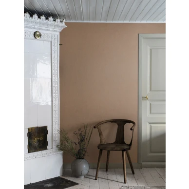 Olohuoneen tapetti yksivarinen oranssi ruskea Borasilta Terracotta Linen 4324 image