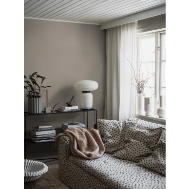 Pellavanvarinen olohuoneen tapetti Borastapeterilta Natural Linen 4312 image