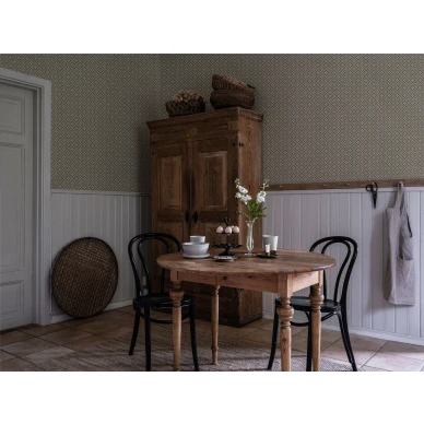 Vanhanaikainen ruudullinen tapetti Durolta Ingrid 516 05 image