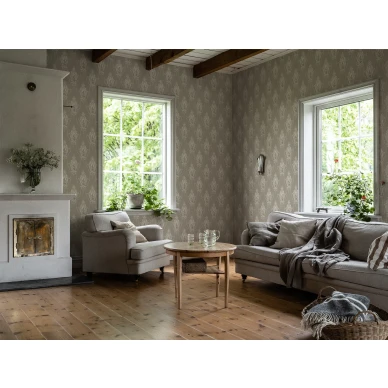 Beige olohuoneen tapetti Durolta Edsbyn 518 02 image