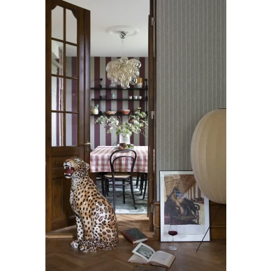 Harmaa moderni raitatapetti Studio Lisa Bengtssonilta Free 1418 image