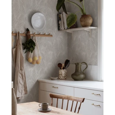 Harmaa keittiotapetti Sandbergilta Idun S10207 image