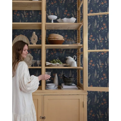 Emma sininen tapetti Sandbergilta S10185 image