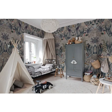Lastenhuoneen elaintapetti The Swedish Forest Rebel Wallsilta R16212 image