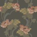 Ovansjo musta kukkatapetti Durolta 521 03