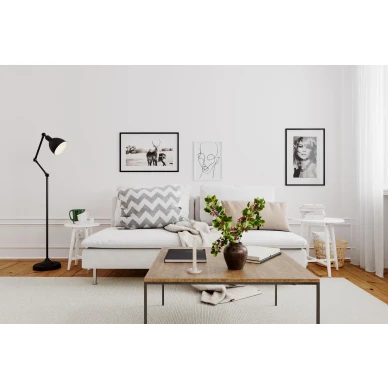 Musta lattiavalaisin olohuoneeseen By Rydensilta Bazar image