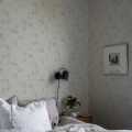 Sininen tapetti kukkakuviolla Durolta Kerstin 525 03