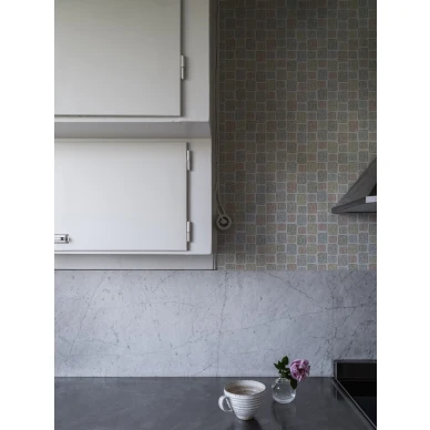 Ruudullinen retrotapetti keittioon Durolta Annika 526 01 image