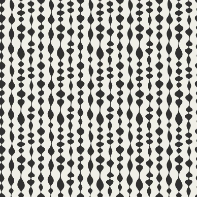 Margaret Rose mustavalkoinen geometrinen tapetti Durolta 527 05 image