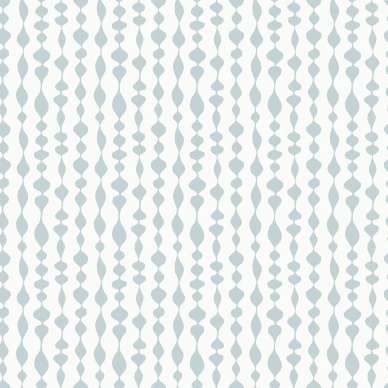 Margaret Rose sinivalkoinen geometrinen tapetti Durolta 527 04 image