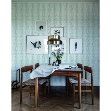 Vaaleansininen tapetti Durolta Margaret Rose 527 04 image