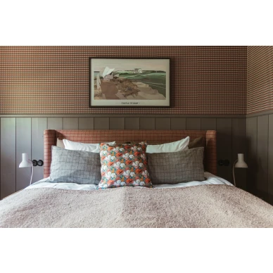 Makuuhuoneen tapetti Houndstooth 904 78 Ulricehamnilta image