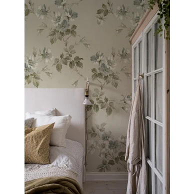 Suurikuvioinen kukkatapetti Durolta Kristina Mural 615 01 image