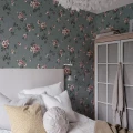 Makuuhuoneen vanhanajan kukkatapetti Kristina Hav Land 387 08