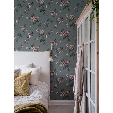 Vanhanajan kukkatapetti makuuhuoneeseen Durolta Kristina Hav Land 387 08 image